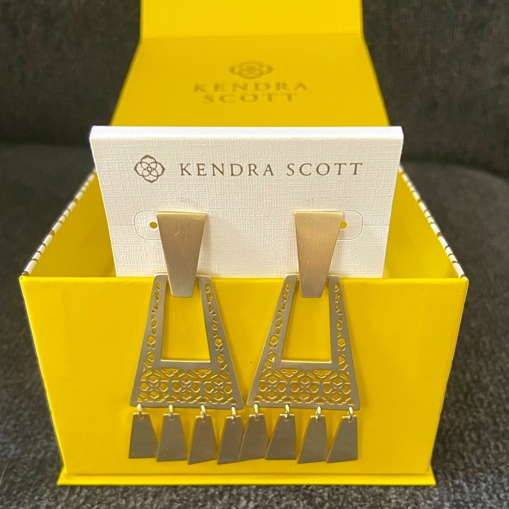 Silver Kendra Scott earrings. New in box, never worn.